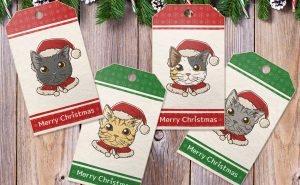 10 Printable Christmas Gift Tags for Cat Lovers