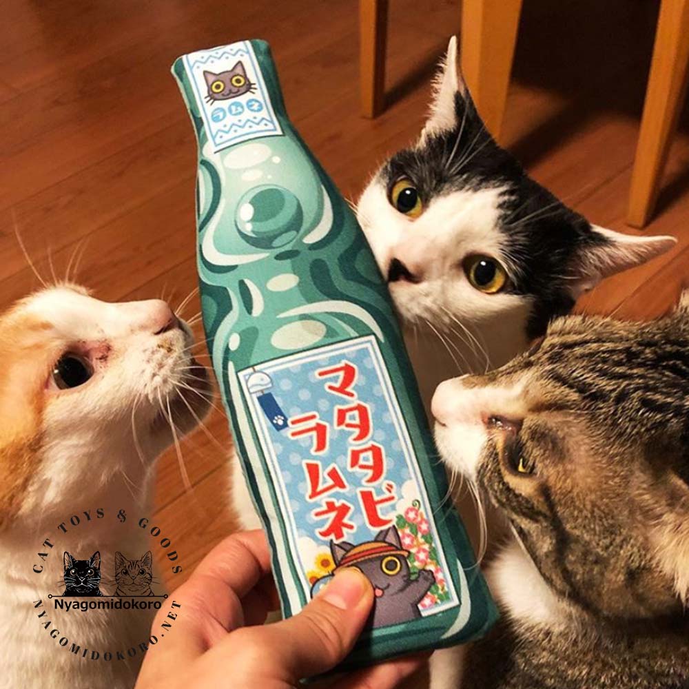 / Best Toys For Cats/Japanese Catnip Toys for Cats/Beer-Bottle Type Beer Cat Toys with Japanese Matatabi Silvervine 