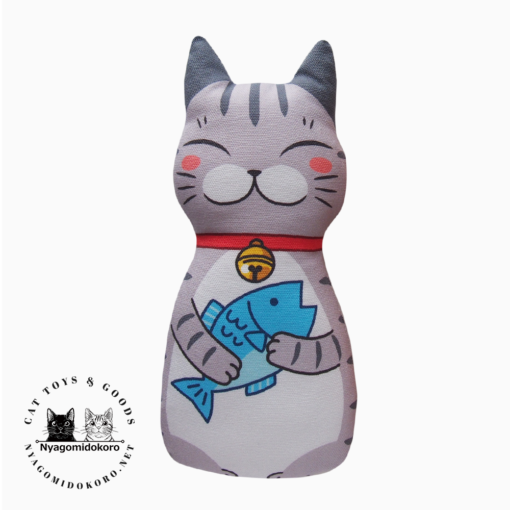 Tabby Cat kicker Toy with Silvervine