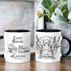 Cat Bread & Tabby Cat Coffee Mug