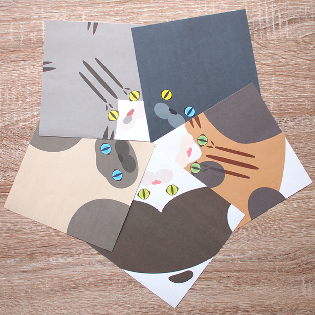 可愛い！簡単！猫を折る専用の折り紙