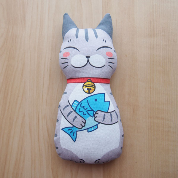 またたびのおもちゃ猫キッカー サバトラ猫